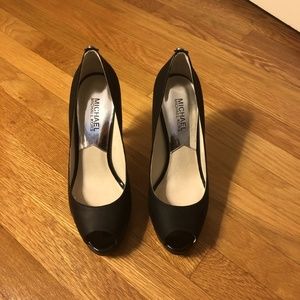 Michael Kors Black York Platform Heels
